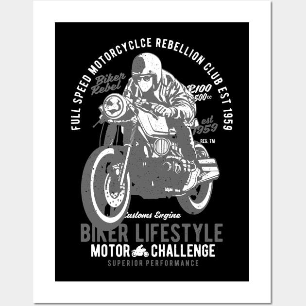 Motorcycle Biker Lifestyle Wall Art by Imp's Dog House